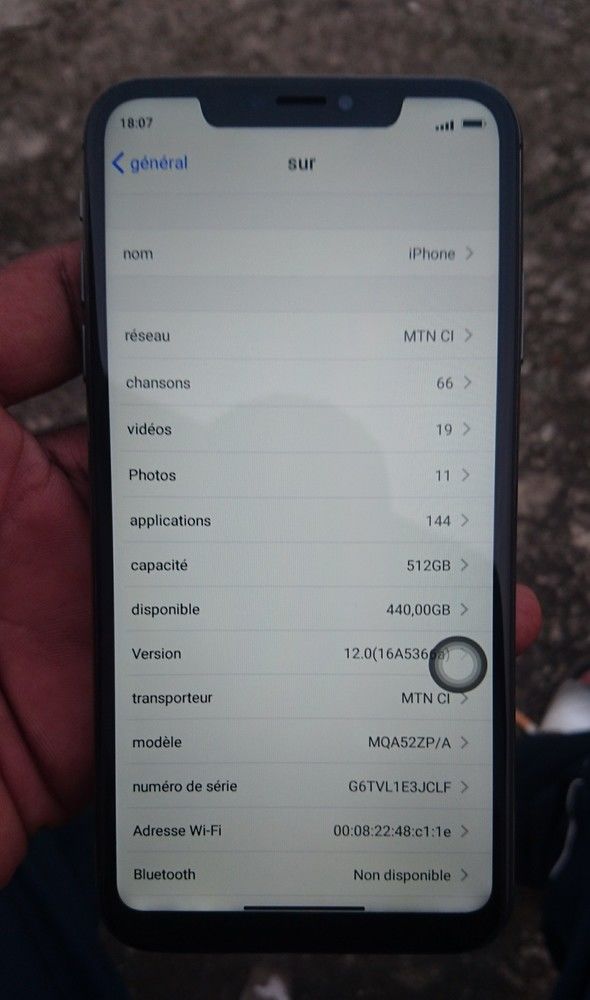 IPhone XS MAX copie conforme 515GO