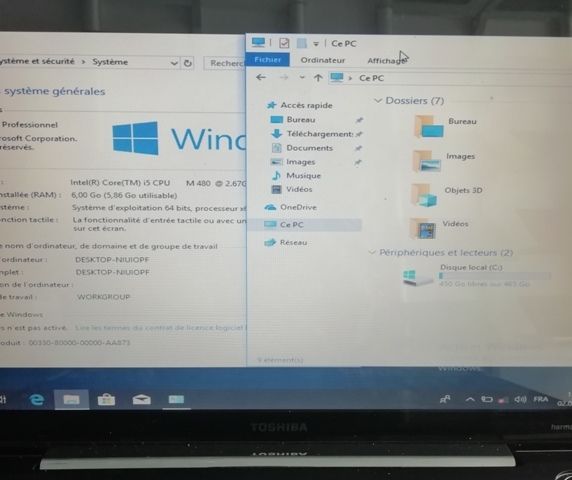 Un Pc Toshiba P500 Harman Kardon, 19 Pouces...