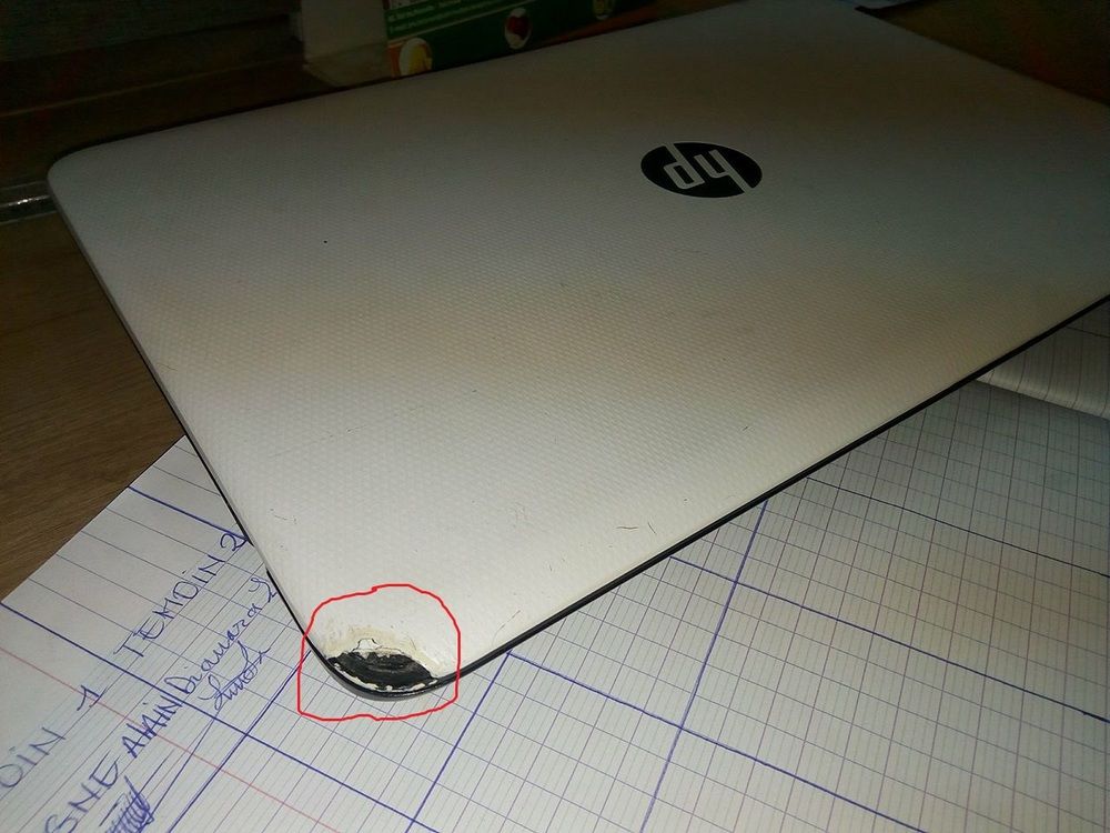 ordinateur HP blanc 15 pouces
