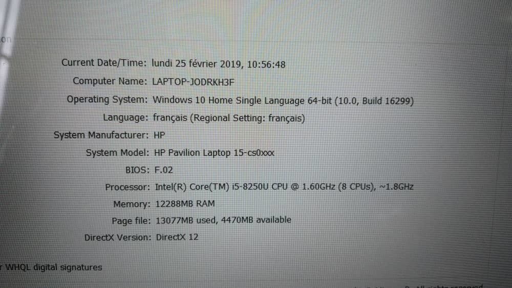 HP BANG & OLUFSEN, 8th Génération, CORE i5.