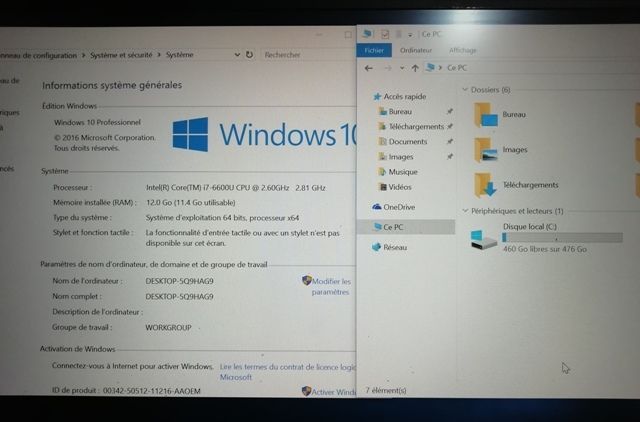 LENOVO T460S, CORE i7 Vpro.