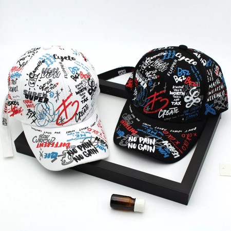 Casquette imprimé graffiti - femme Casquette imprimé graffiti - femme