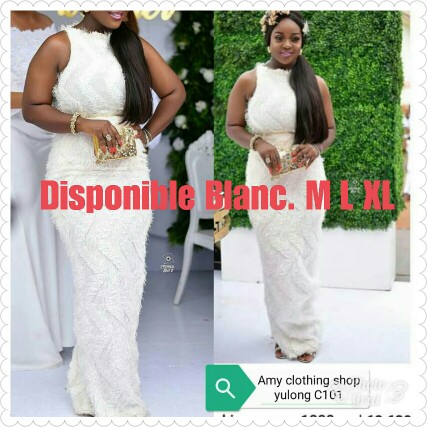 Robe en blanc