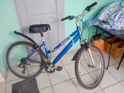 Vélo VTT bleu