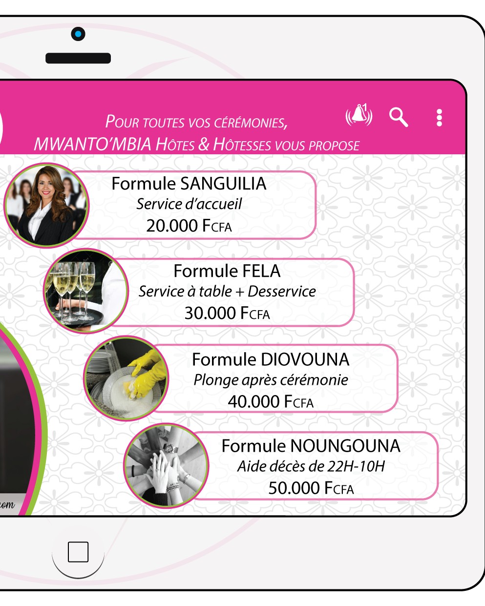 Service d'hôtes et hôtesses Service d'hôtes et hôtesses