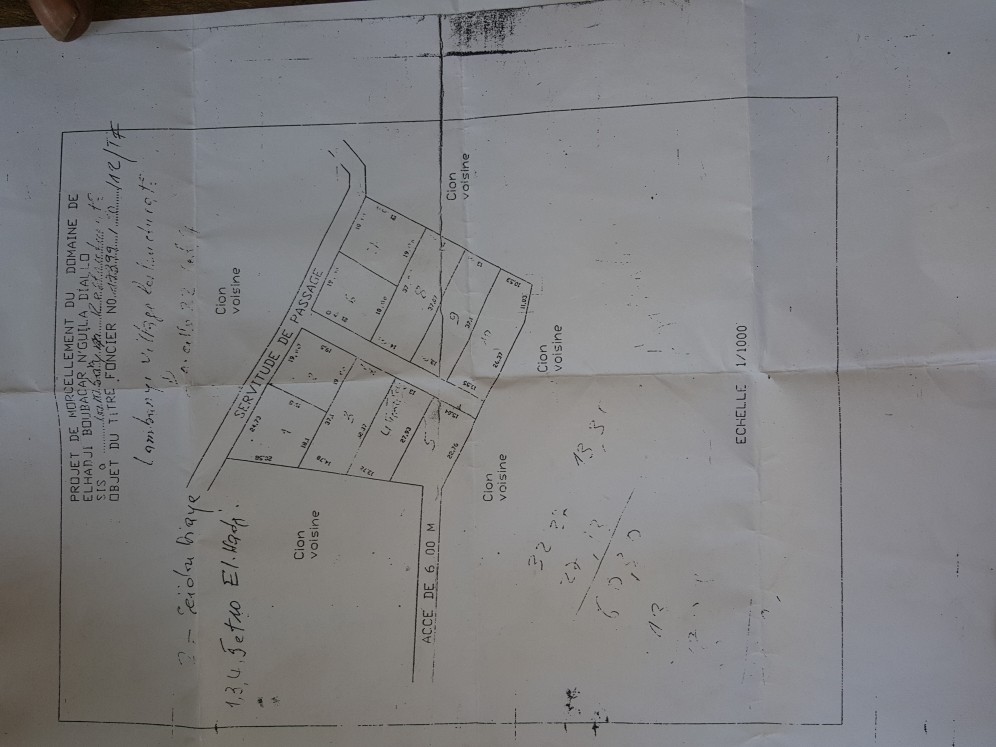 Deux terrains collés à vendre