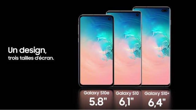 Galaxy S10,  S10e  S10+