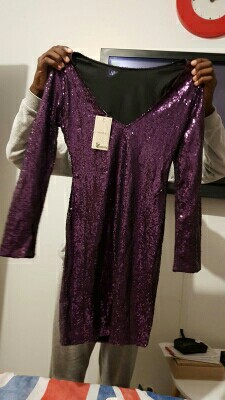 Robe de soirée mauve