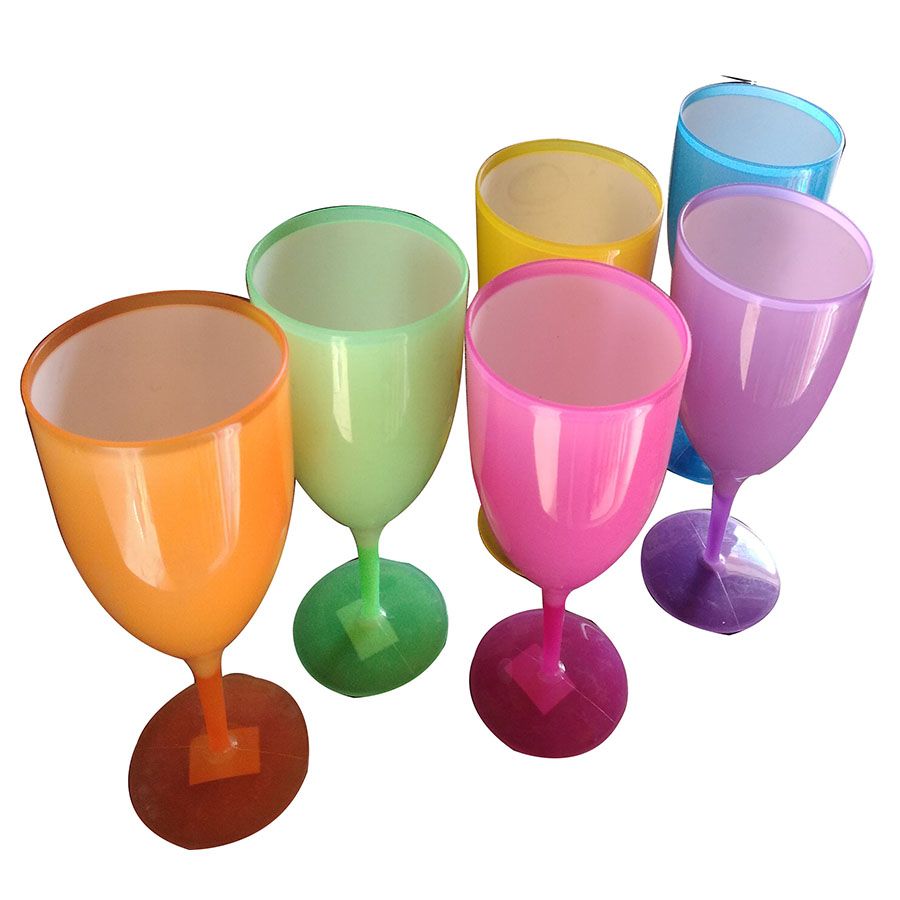 Lot de 6 verres en plastique - 250 ml