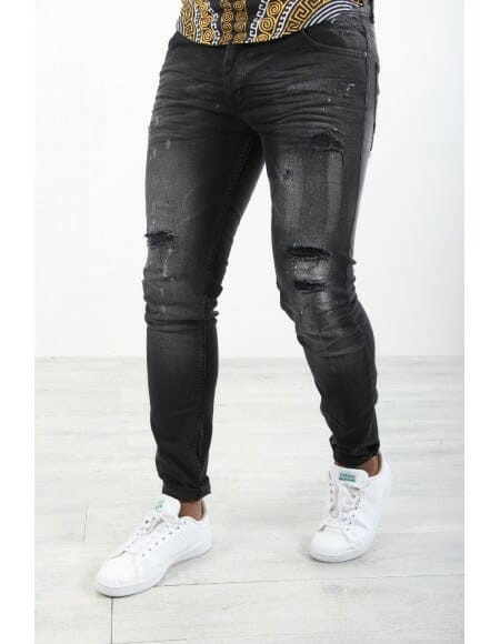 Jeans gris noir bad boy Jeans gris noir bad boy