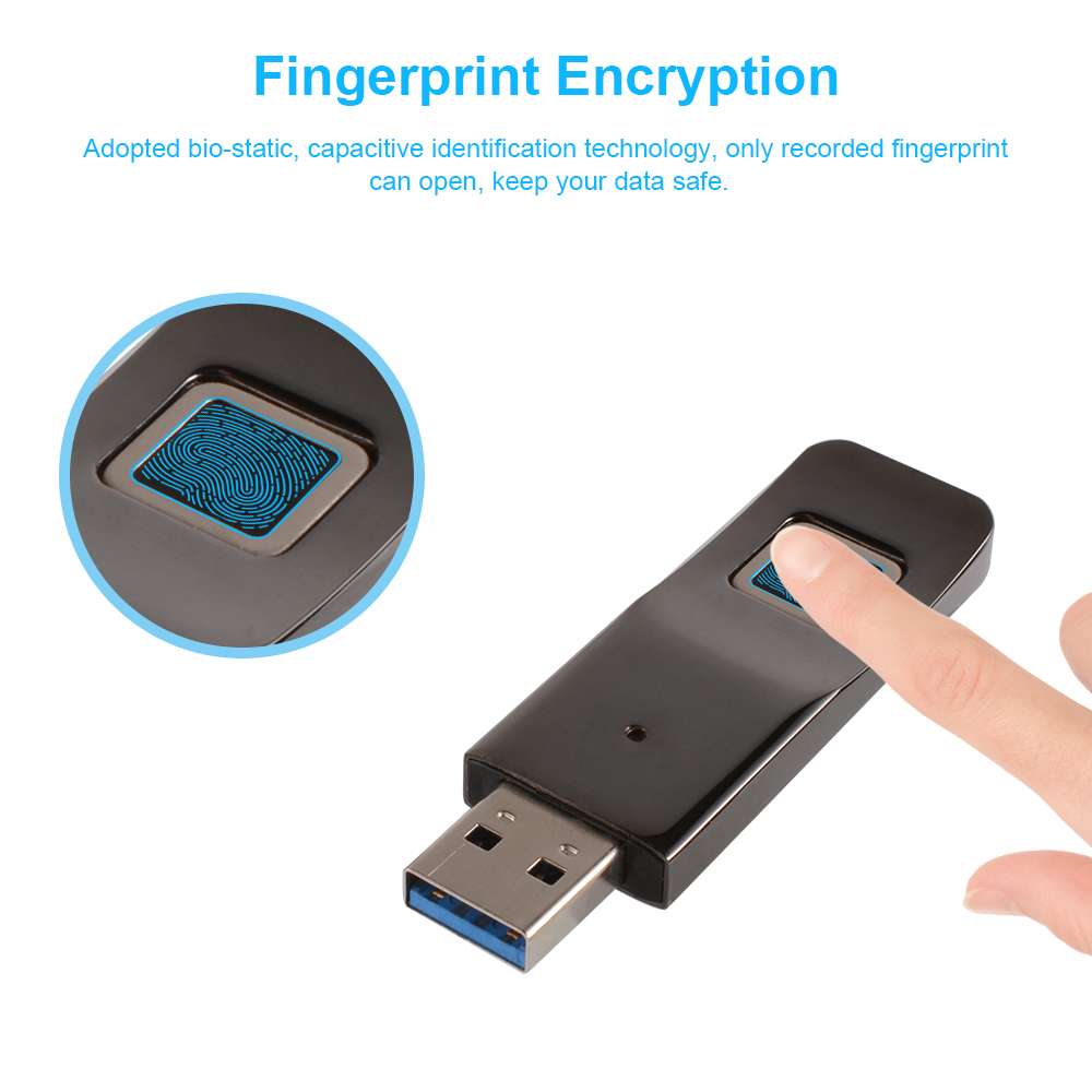 Clé USB 32 Go avec sécurité biometrique