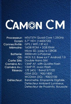 Tecno Camon CM