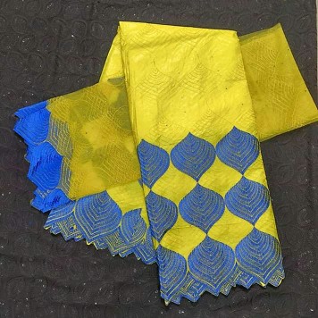 Tissus Bazin brodé Tissus Bazin brodé