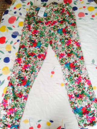 Pantalon fleuri femme