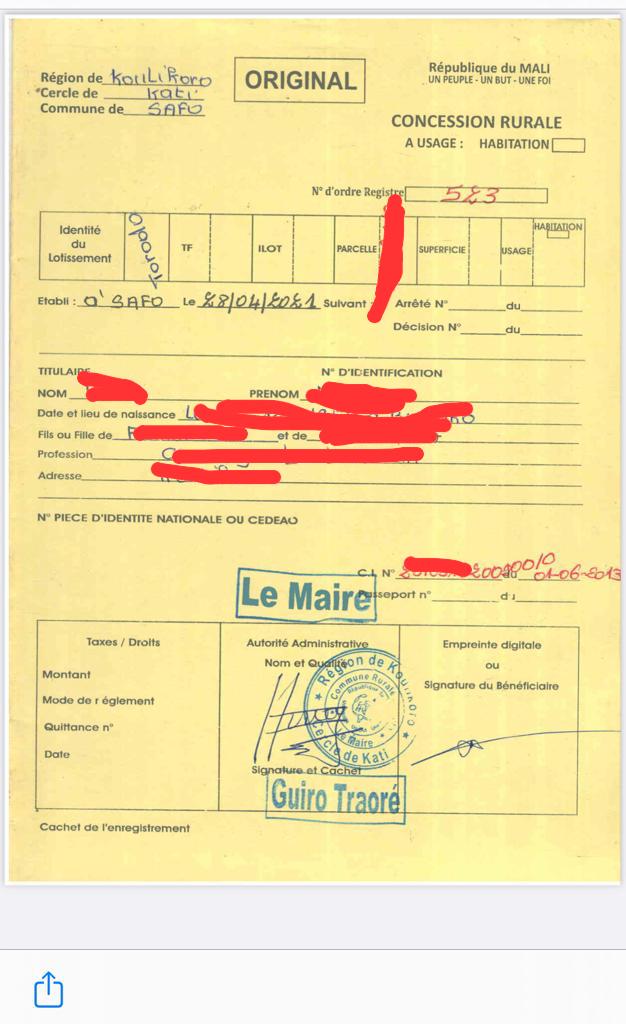 15 Terrains Collés- Safo - Torodo, Mali