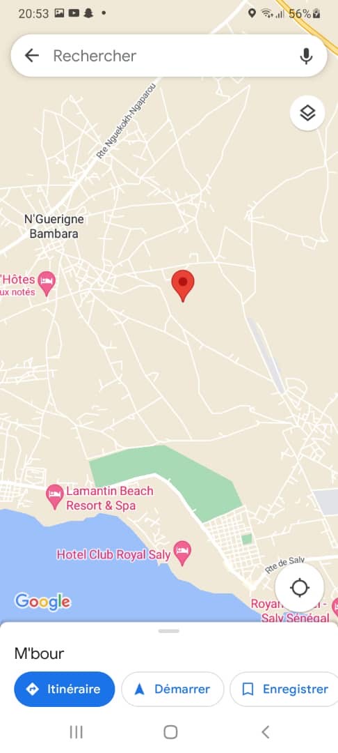 Terrain de 9500 mètres carrés délibération à Ndiourokh