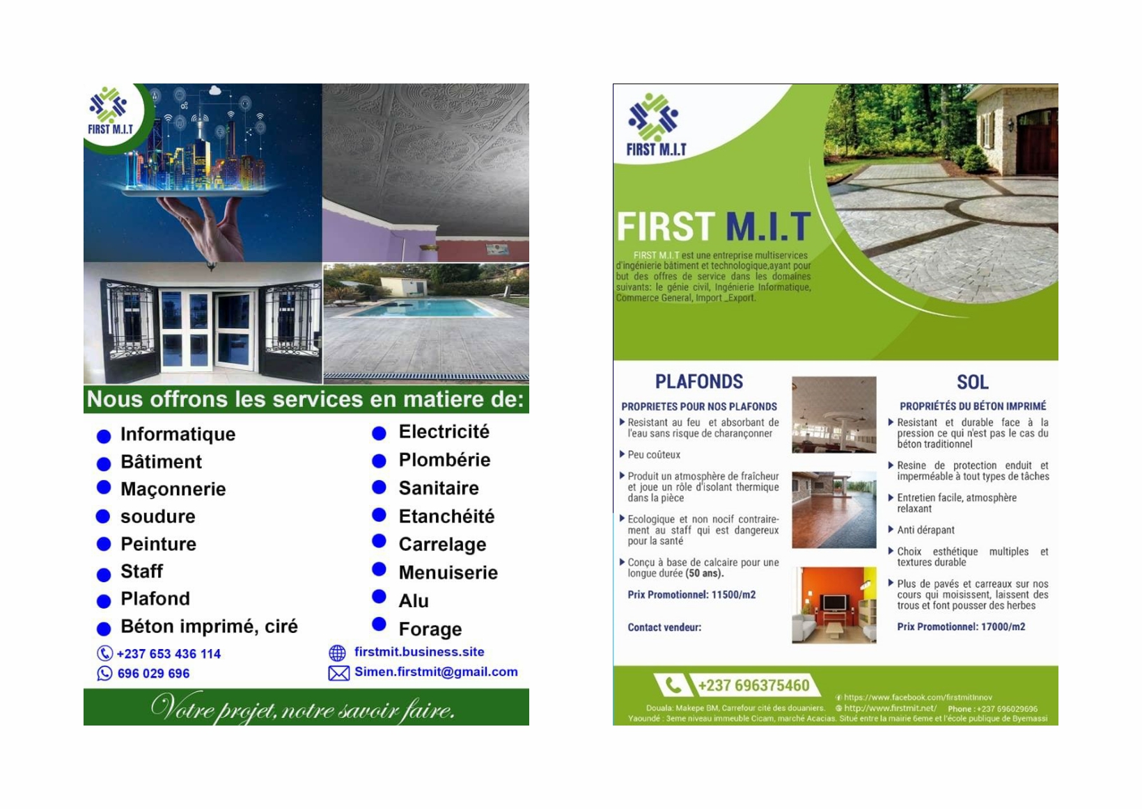 FIRST M.I.T SERVICES FIRST M.I.T SERVICES