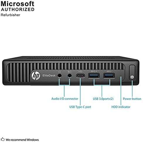 Unité centrale (UC) Hp Prodesk 800g2 (Mini ordonnateur bureau) CORE I3, 4GB RAM, 500GB disque dur