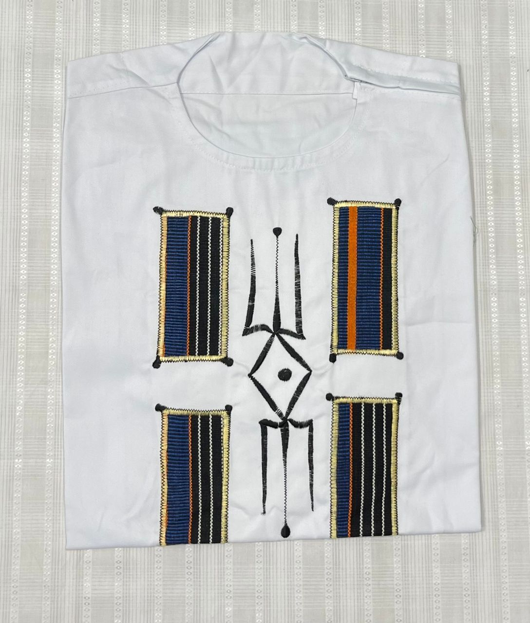 Chemise en coton mélangé avec les bogola tailles standardl.