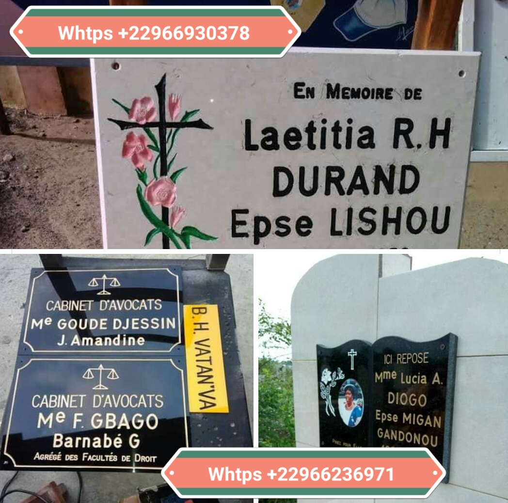 Plaque tombeau, funeraire - marbre - plexiglace