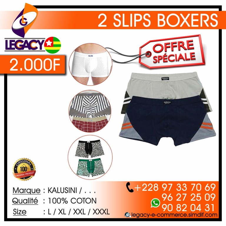 2 SLIPS BOXERS 2 SLIPS BOXERS