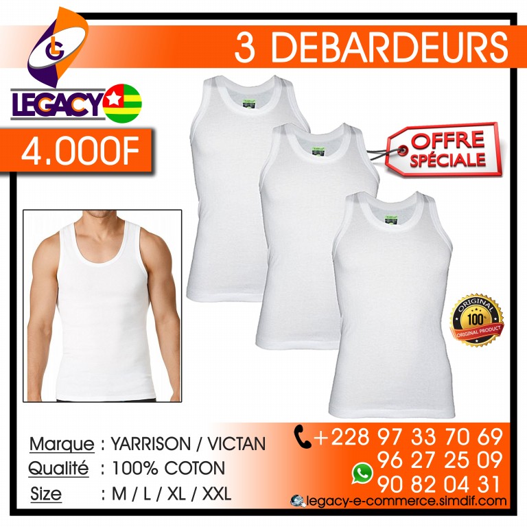 3 DÉBARDEURS 3 DÉBARDEURS