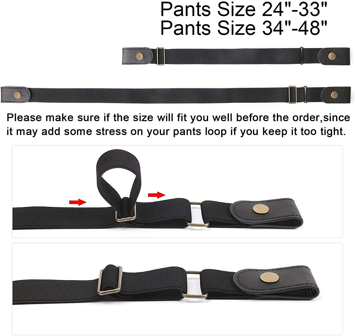 ceinture sans boucle