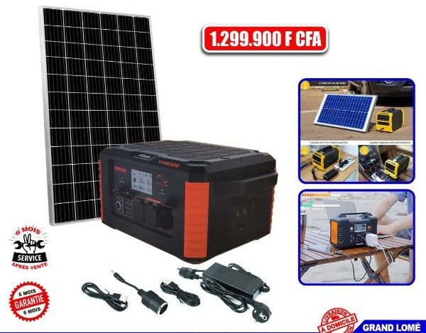 Générateur Solaire Portable avec Panneau YM2000 Générateur Solaire Portable avec Panneau YM2000