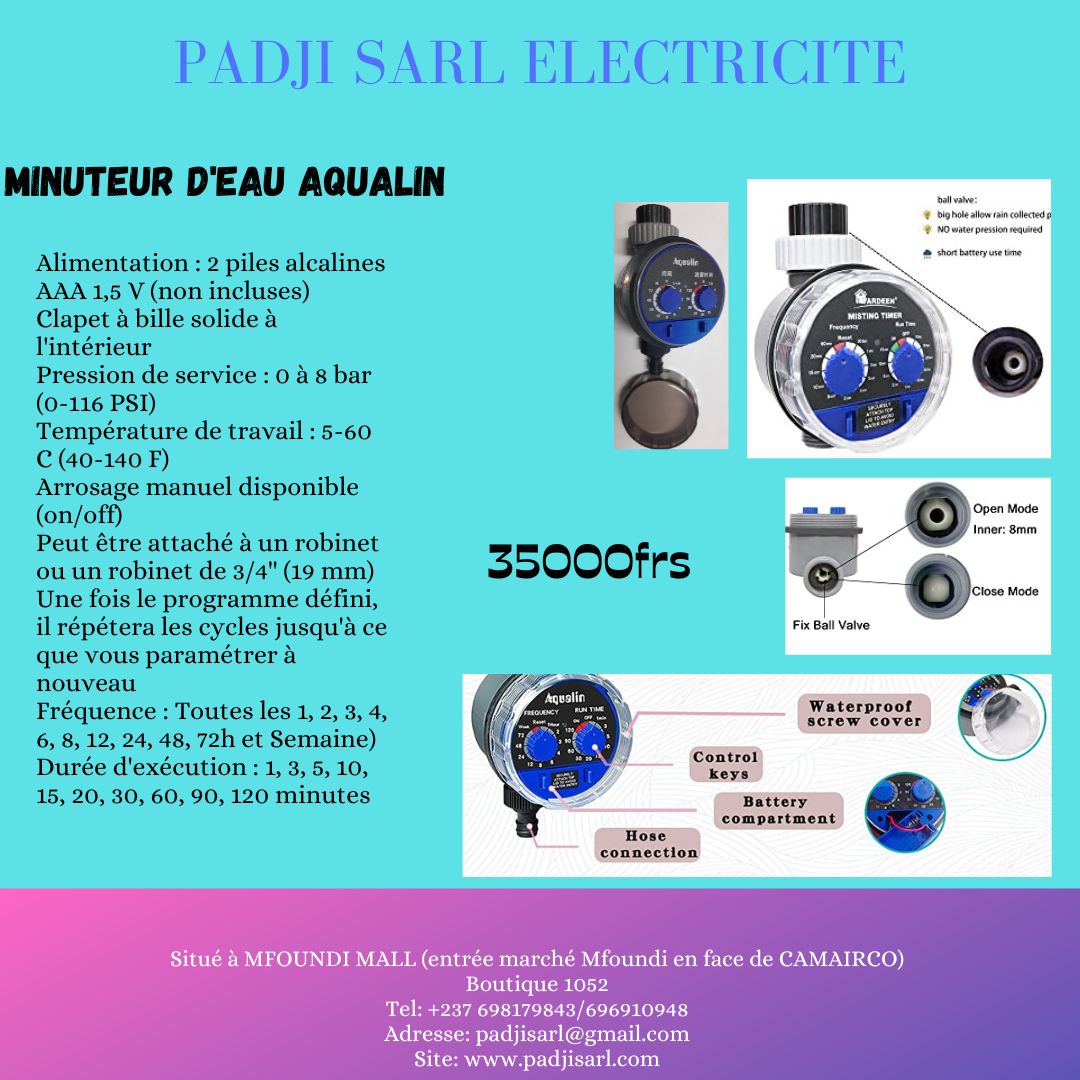 Minuterie d'eau Aqualin Minuterie d'eau Aqualin