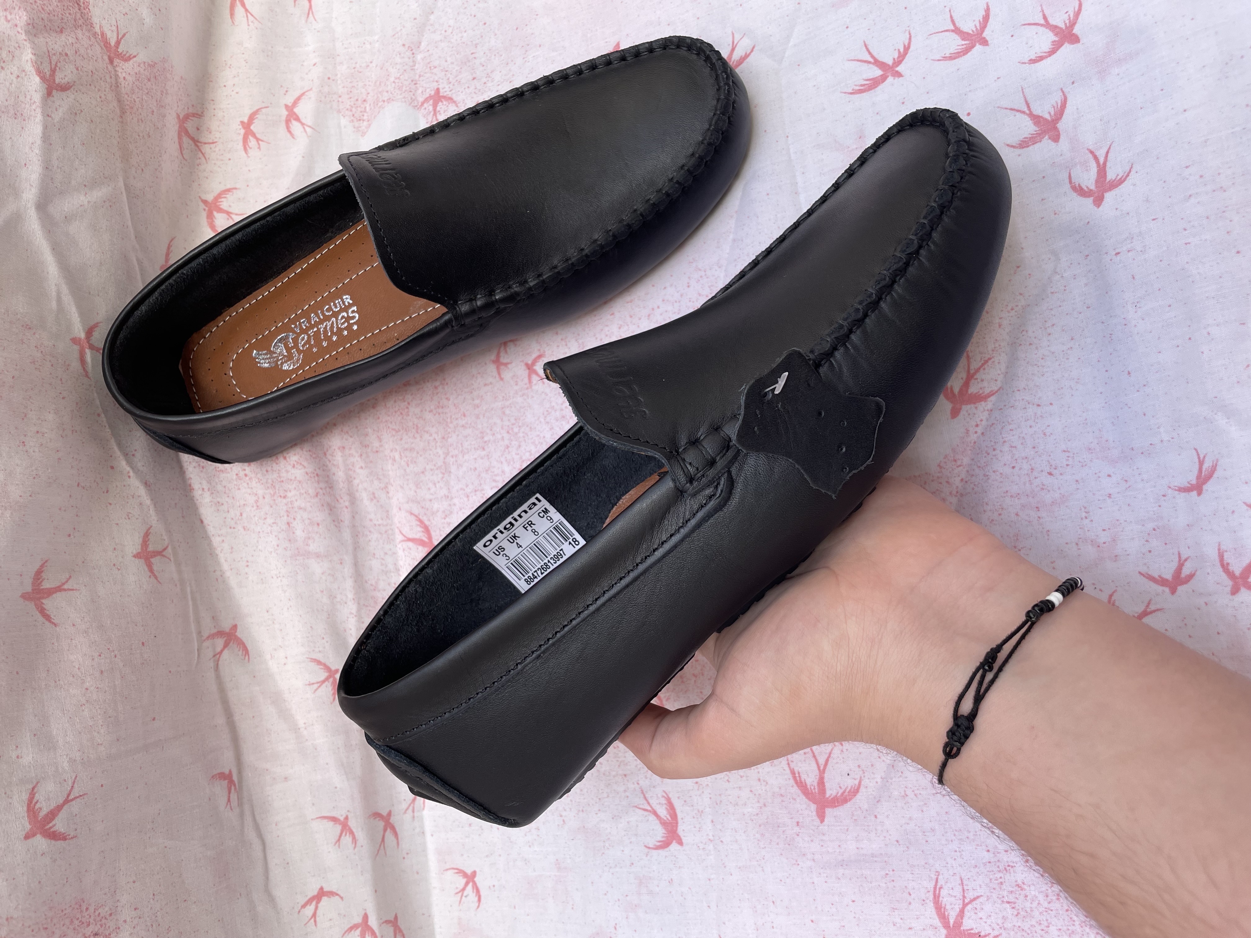 mocassins avec vrai cuir en gros