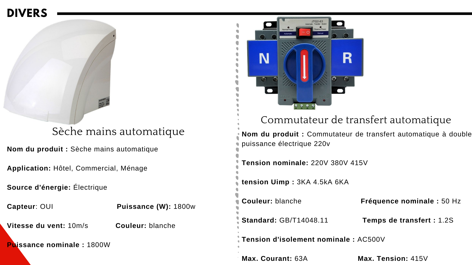 MATERIEL ELECTRIQUE