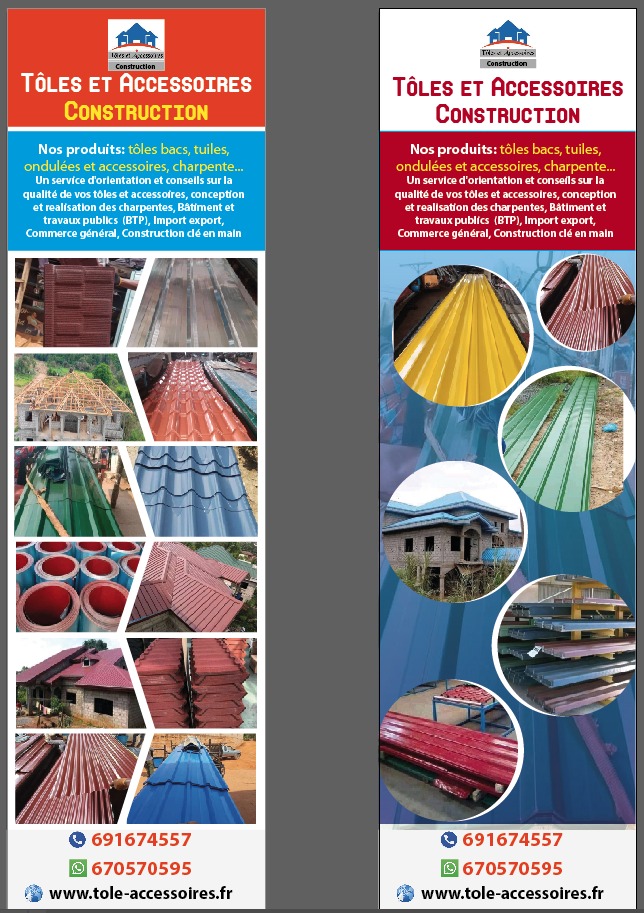 EN VENTE CHEZ TACC LES TOLES ET LES ACCESSOIRES