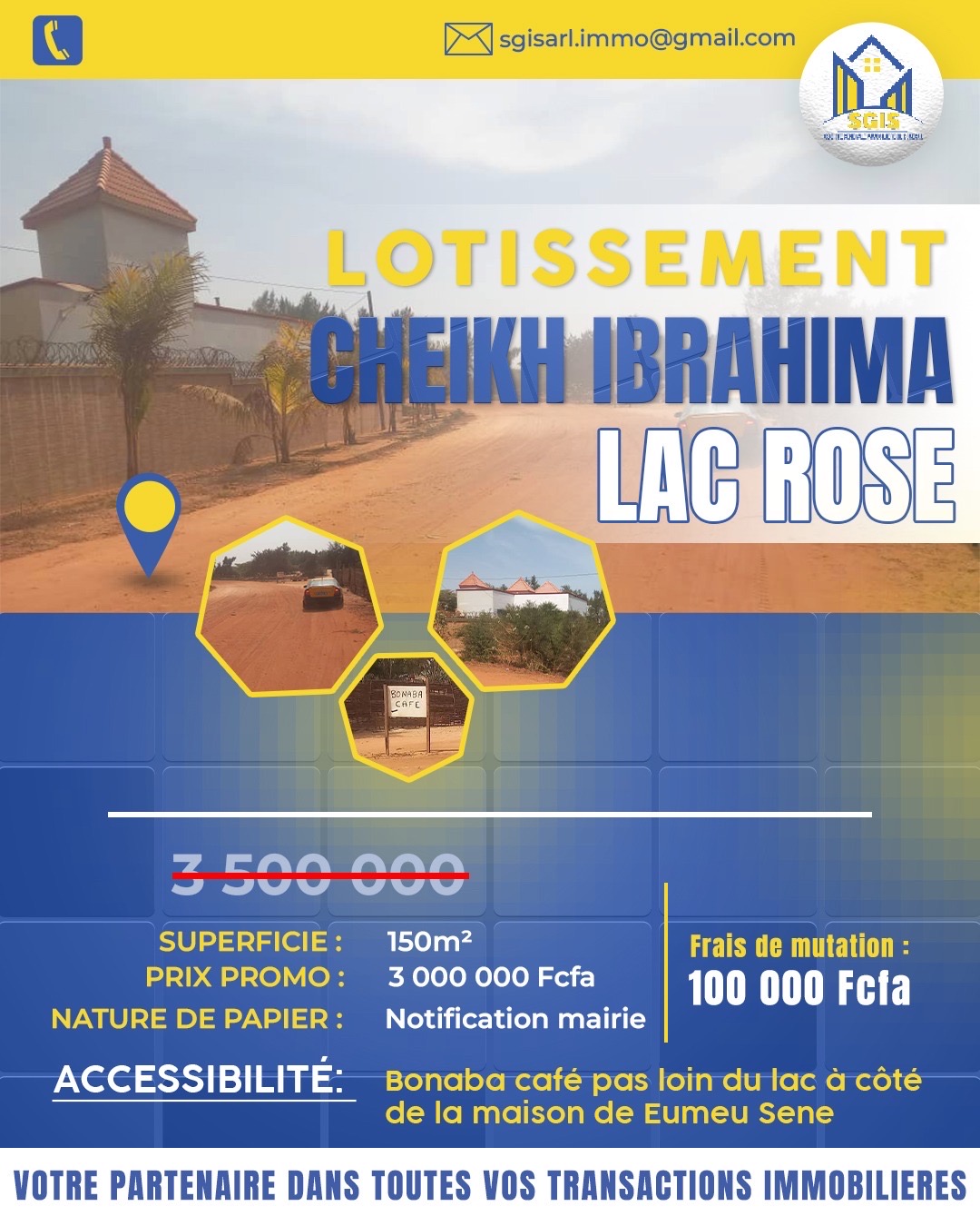 terrains à Lac Rose