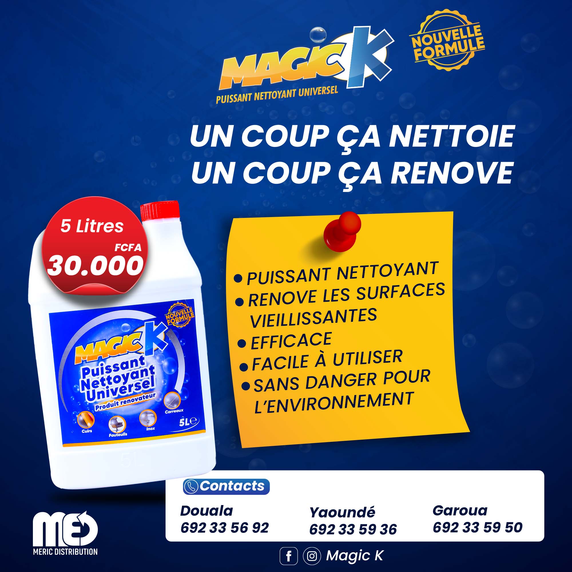 PUISSANT NETTOYANT UNIVERSEL MAGIC K