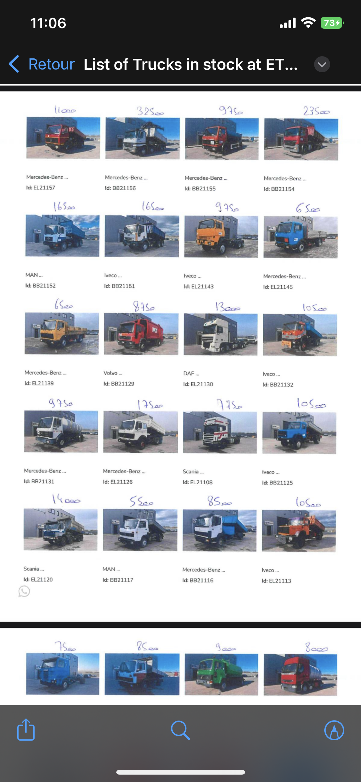 camion et véhicule disponible en stock