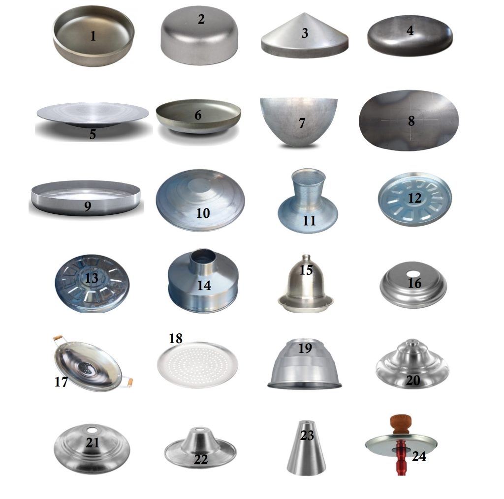 Fond de cuve virole fond bombe acier aluminium fond plat conique Fond de cuve virole fond bombe acier aluminium fond plat conique