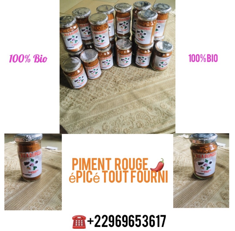 Piment rouge épicés en poudre