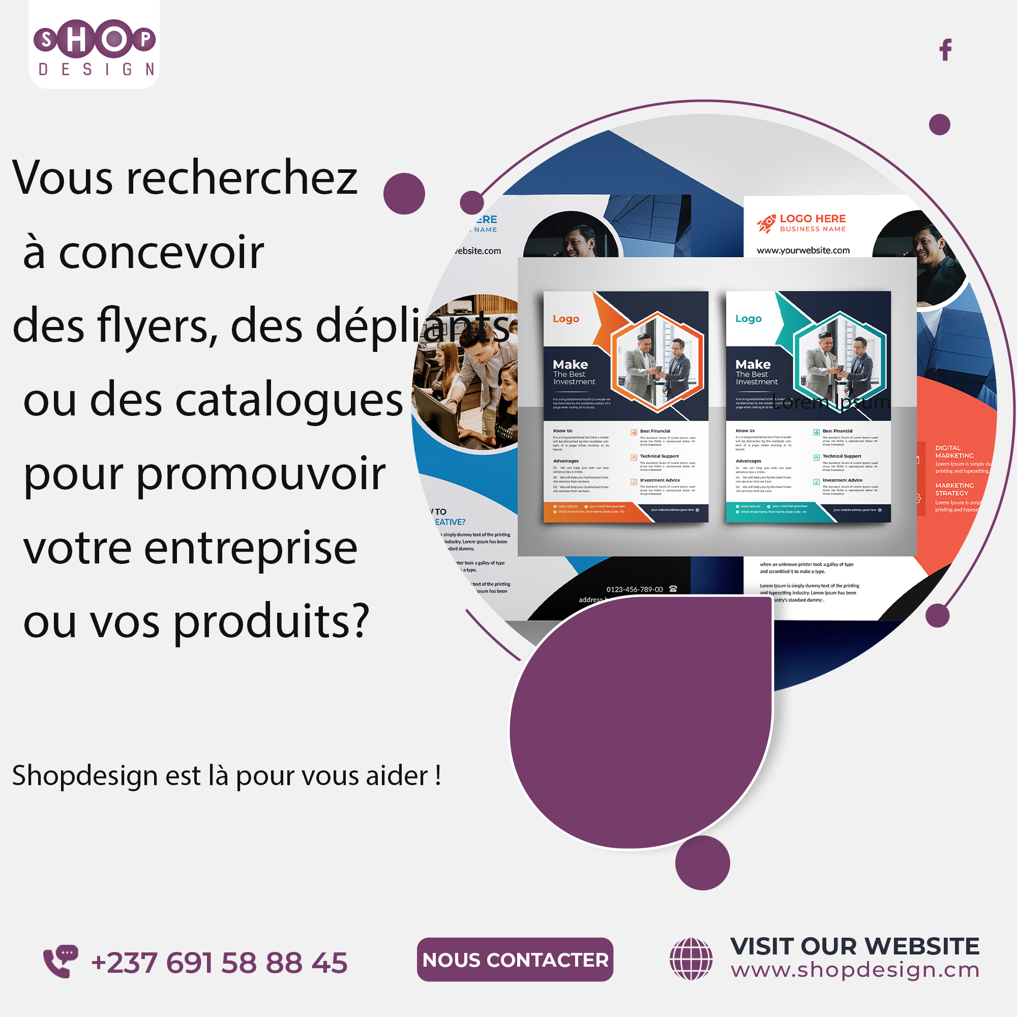 Conception professionnelle de flyers, dépliants et catalogues
