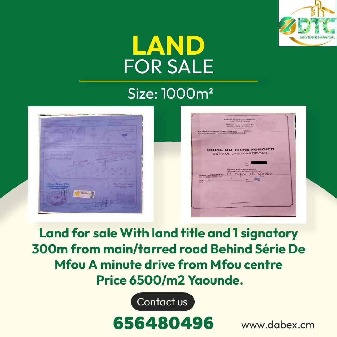 Land for sale BazarAfrique Cameroun