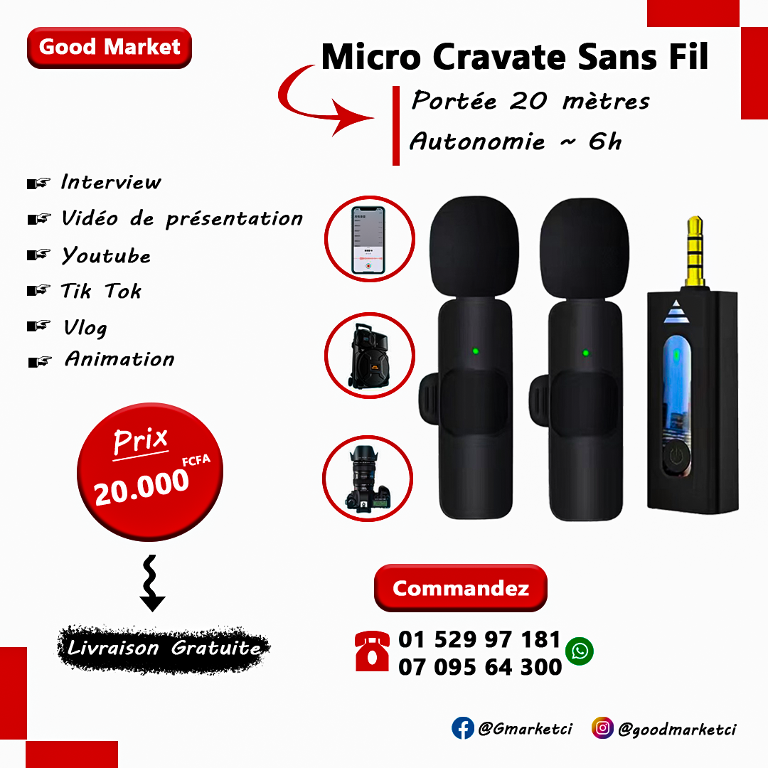 Micro Cravate Sans Fil