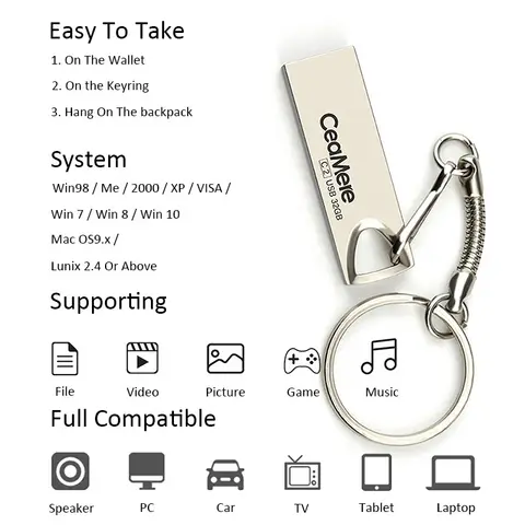 Clé USB de haut qualité de 64gb et 128gb de marque Ceamere unique au Bénin. venu de l'Europe. Avec g