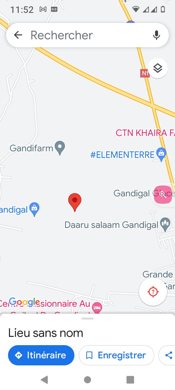 terrain de 500 metres carres a gandigal mbour