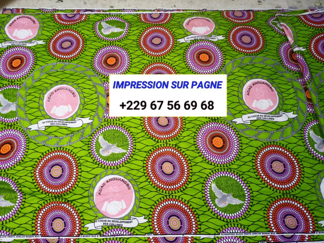 Impression sur pagnes/ pagnes personnalisés