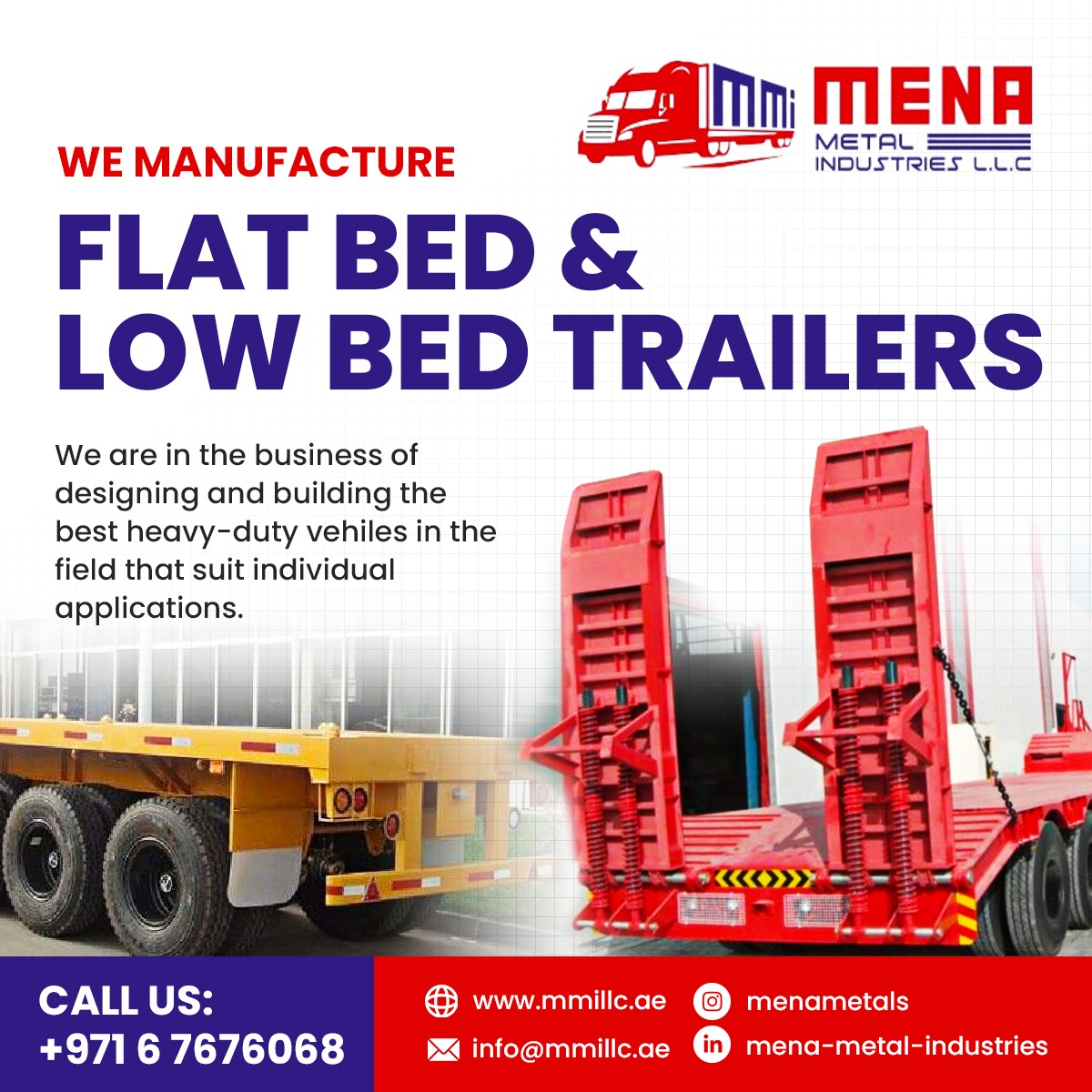 Trailer Manufacturing Company in Dubai - Mena Metal Industries