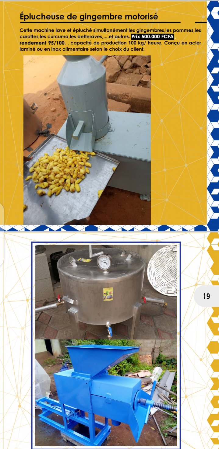 Équipements mécaniques agroalimentaires