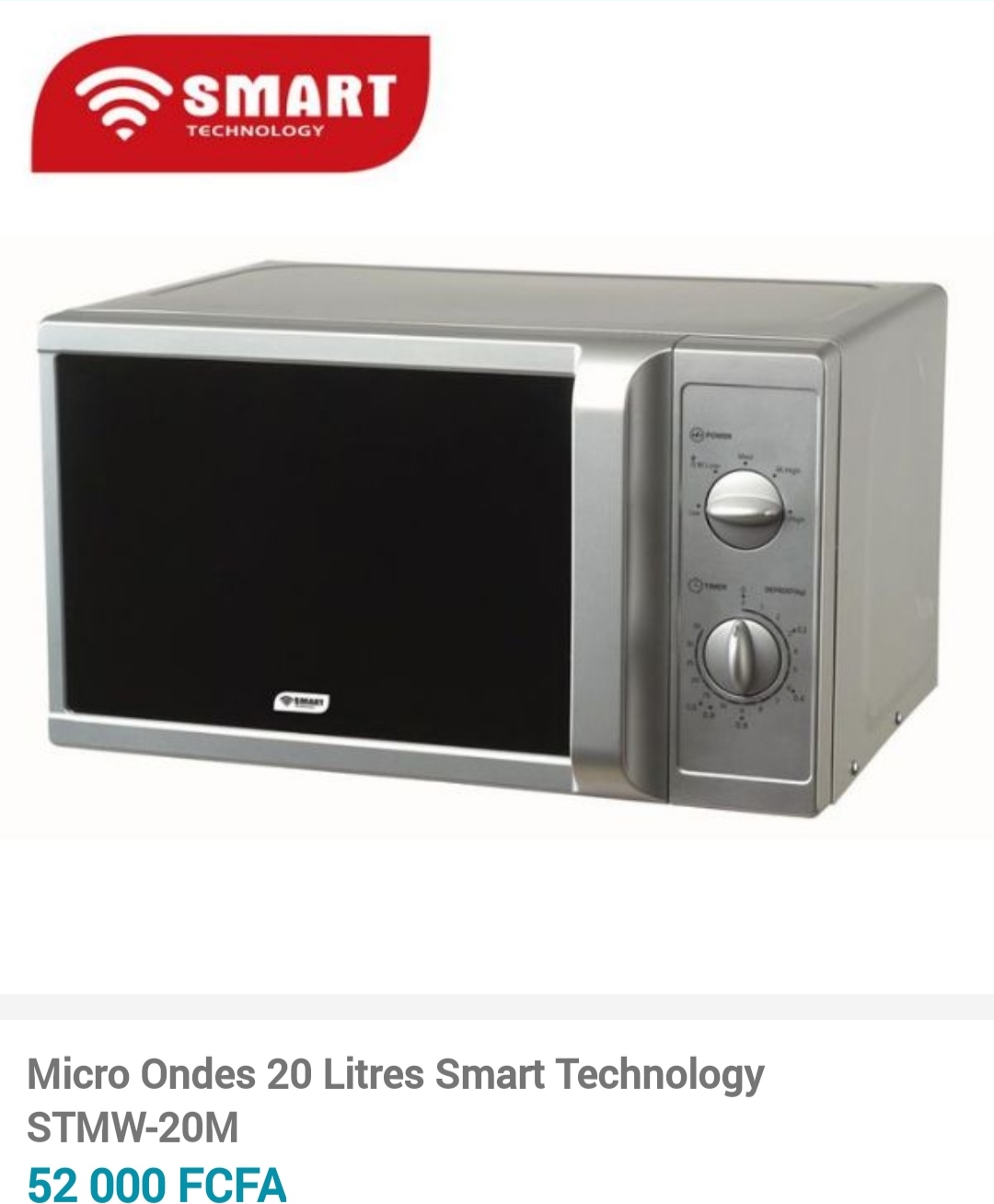Micro ondes 20litre Smart Technology STMW-20M