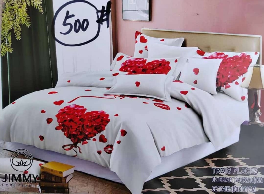 Draps et couverture de 3 places