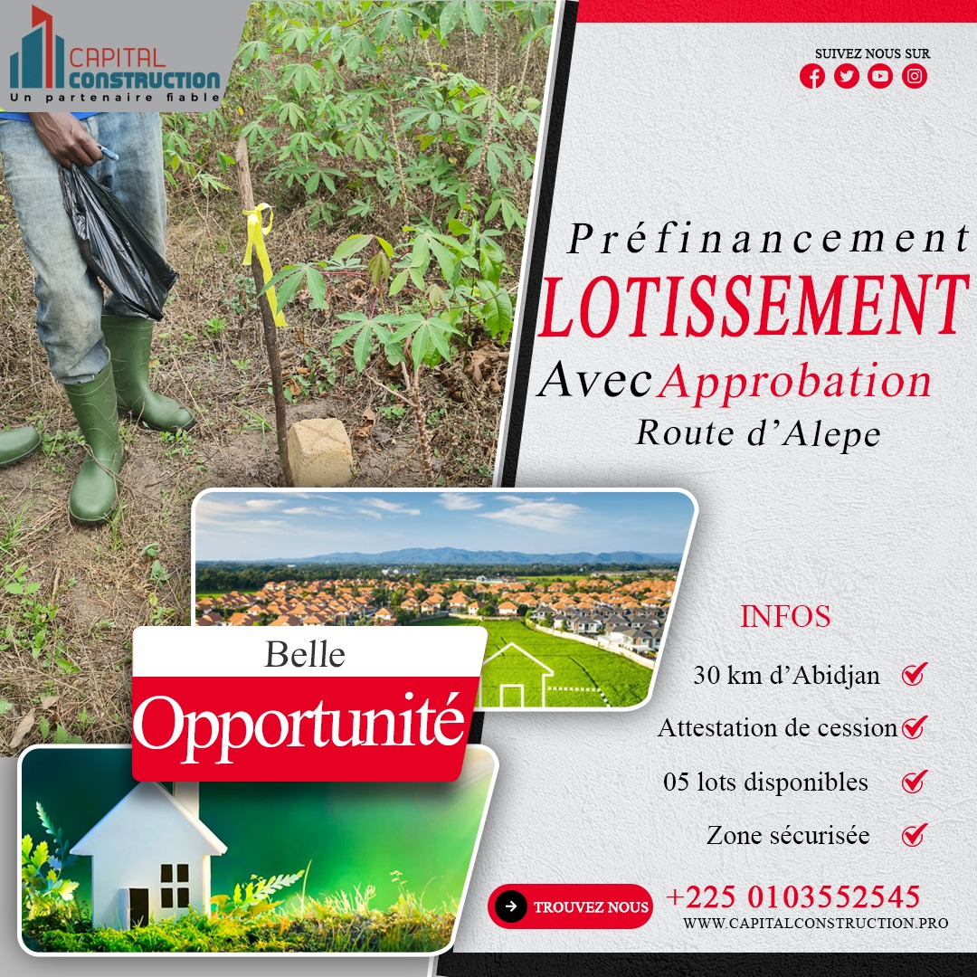 PROJET DE LOTISSEMENT PROJET DE LOTISSEMENT