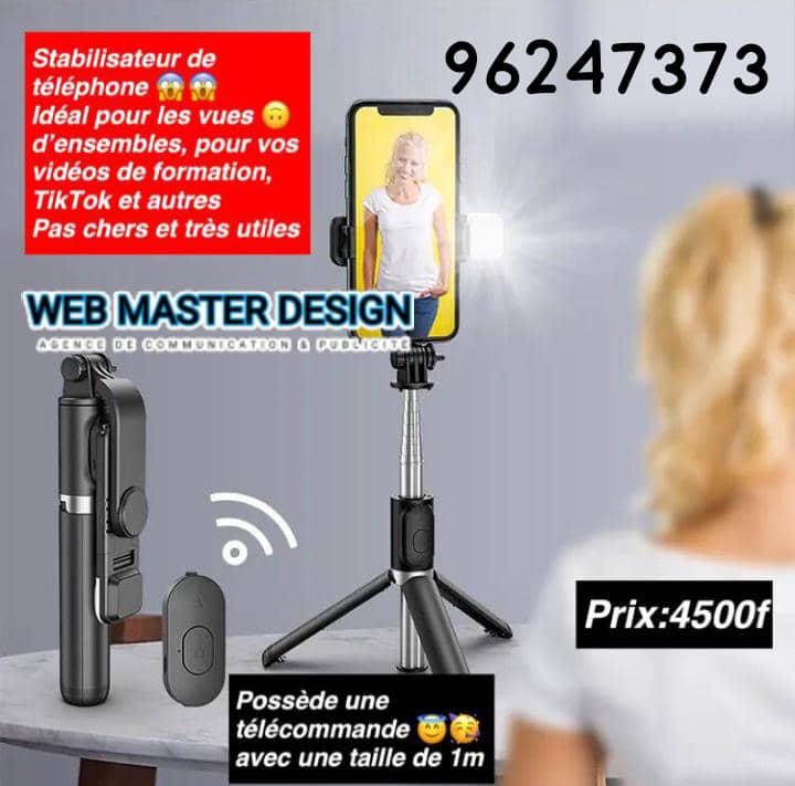 trépied a commande flexible