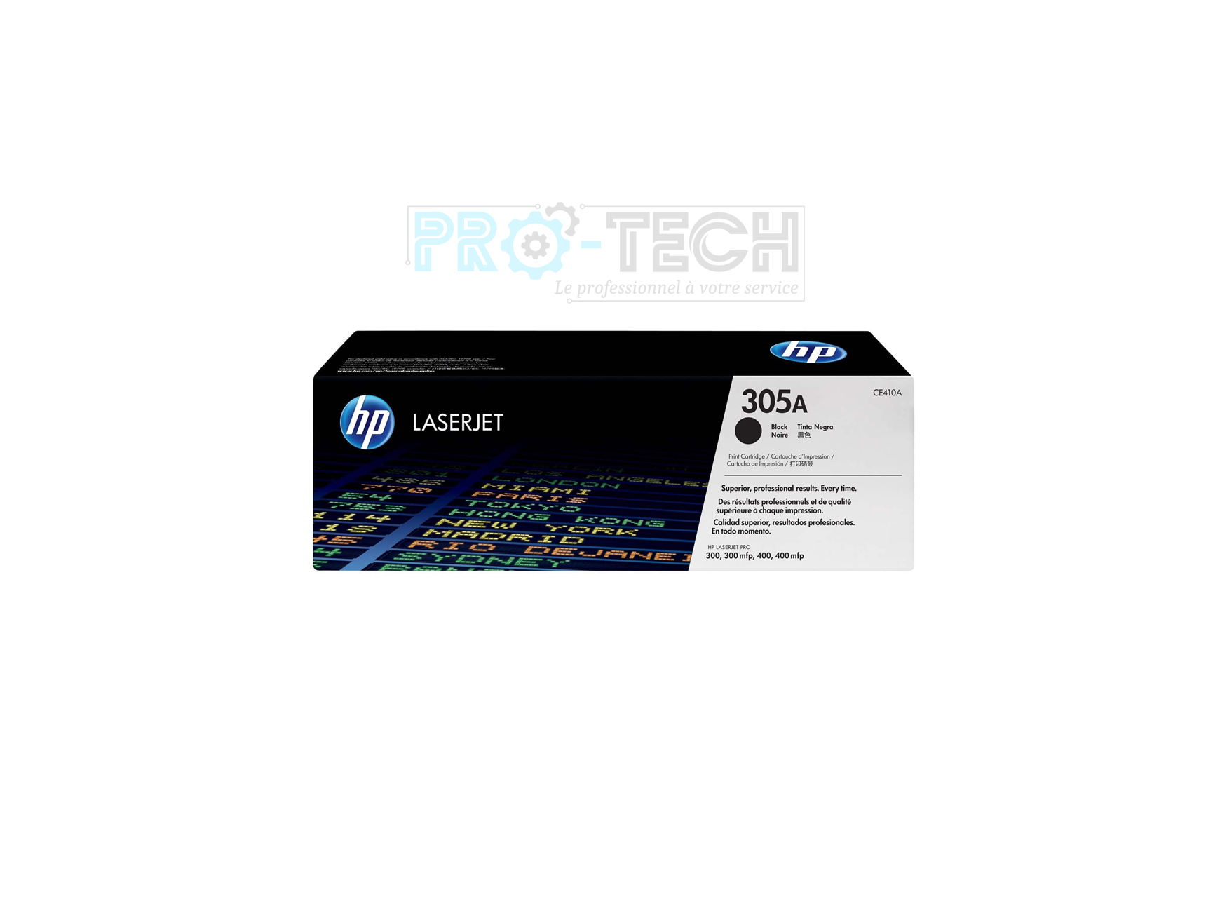 Toner HP 305A (CE410A, CE411A, CE412A, CE413A) Noir, Cyan, Magenta, Jaune Authentique (original)